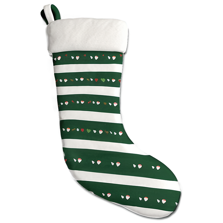 Striped Christmas Stocking Png Flx73 PNG Image