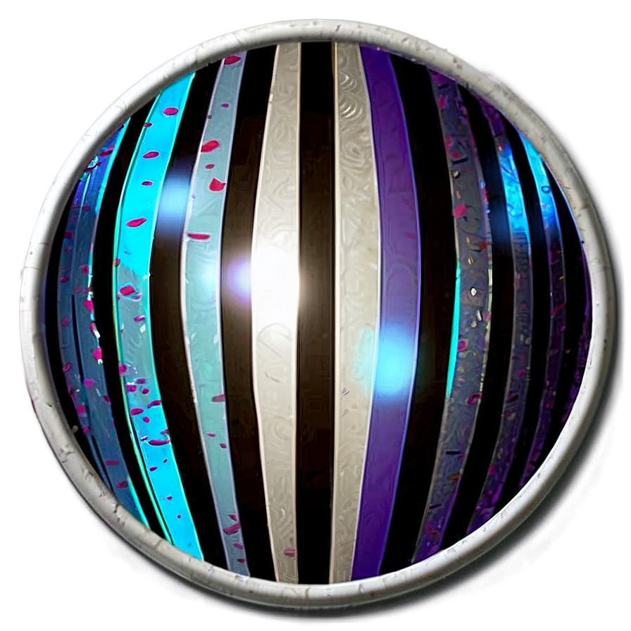 Striped Circular Sticker Png 74 PNG Image