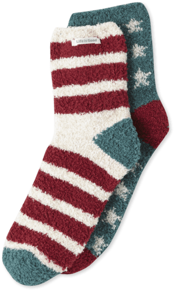 Striped Cozy Sock Product Image PNG Image