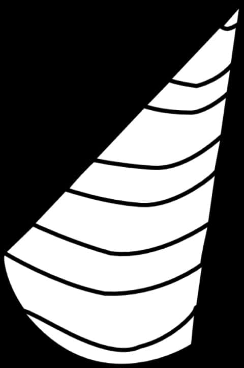 Striped Party Hat Graphic PNG Image