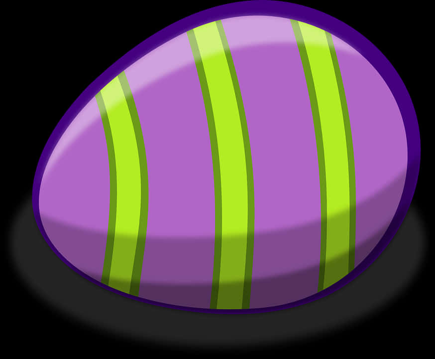 Striped Purple Egg Illustration.jpg PNG Image