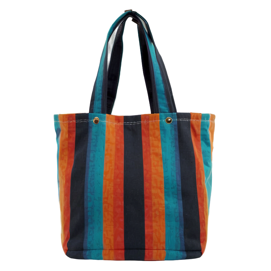 Striped Tote Bag Png 92 PNG Image