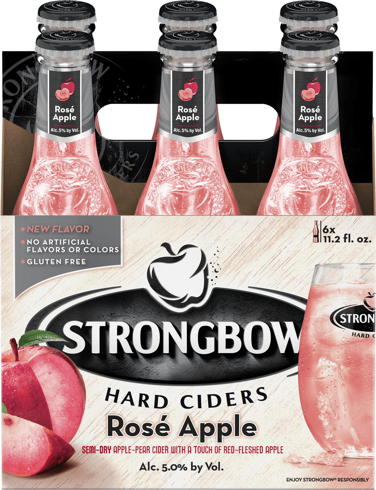 Strongbow Rose Apple Cider Packaging PNG Image