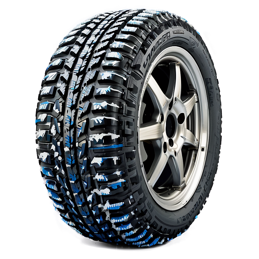 Studded Winter Tire Png Nso PNG Image