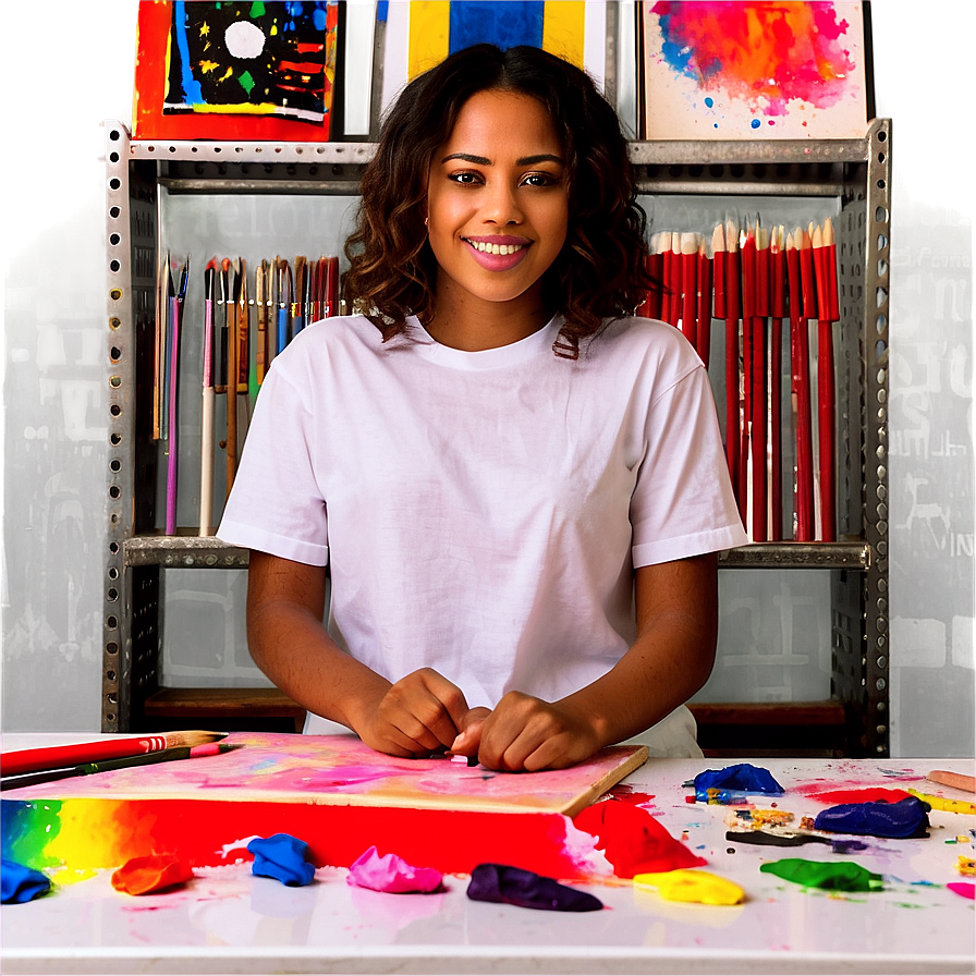 Student In Art Class Png Mnn PNG Image