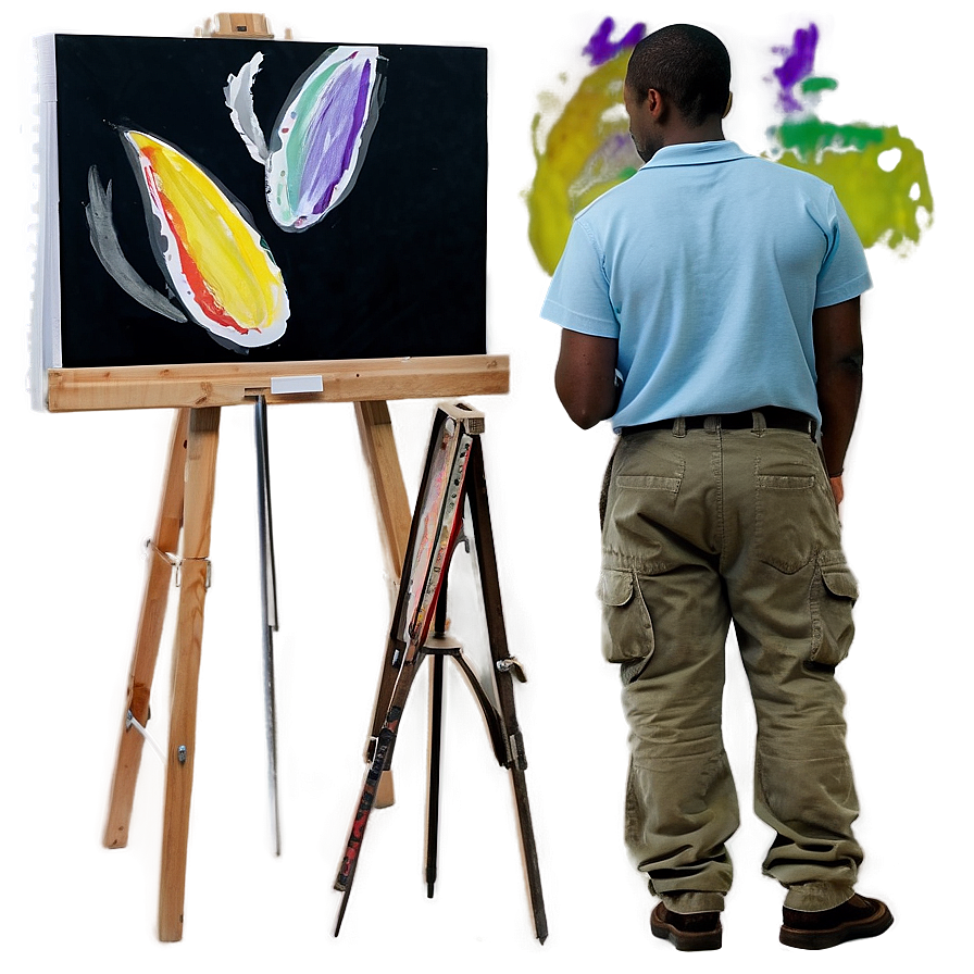 Student In Art Class Png Qum PNG Image