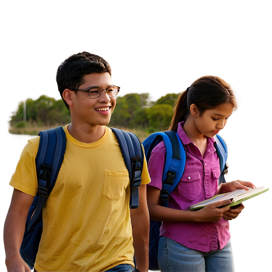 Student On Field Trip Png Slt PNG Image