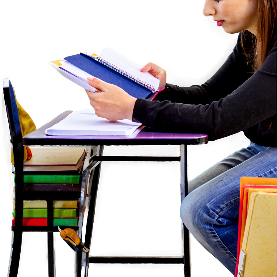 Student Studying For Exam Png 06282024 PNG Image