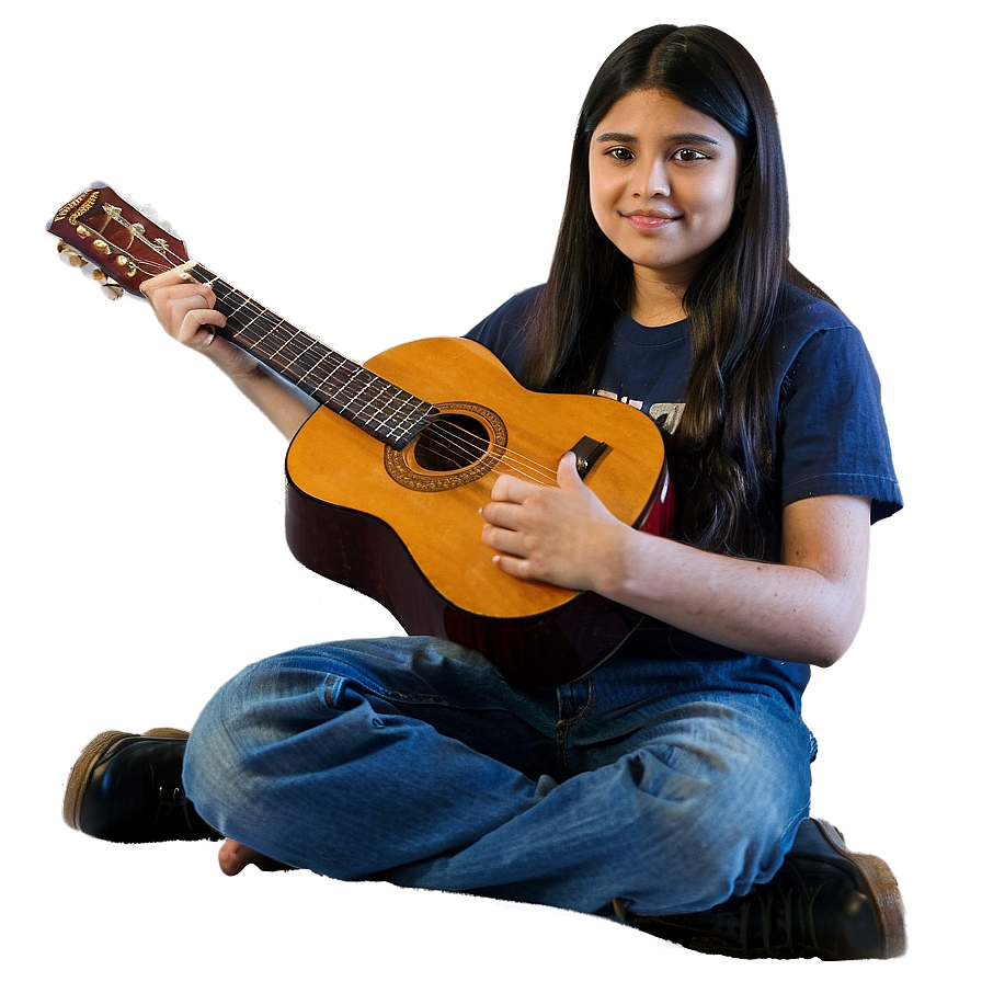 Student With Guitar Png Svg83 PNG Image