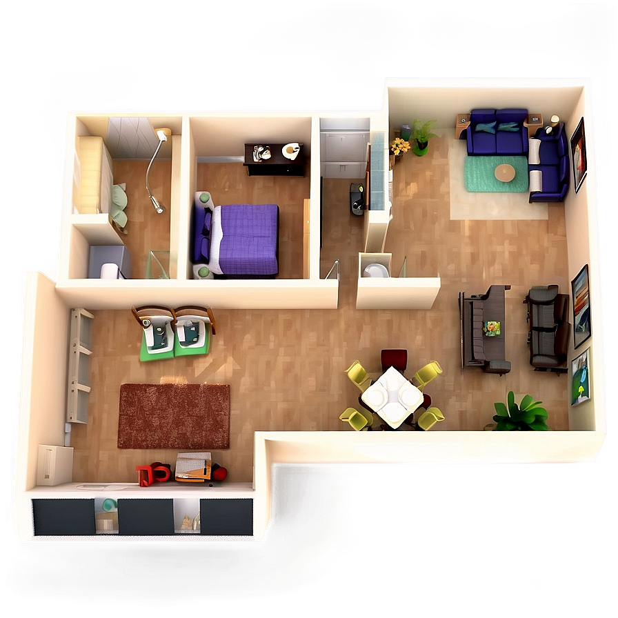 Studio Apartment Floor Plan Png 96 PNG Image