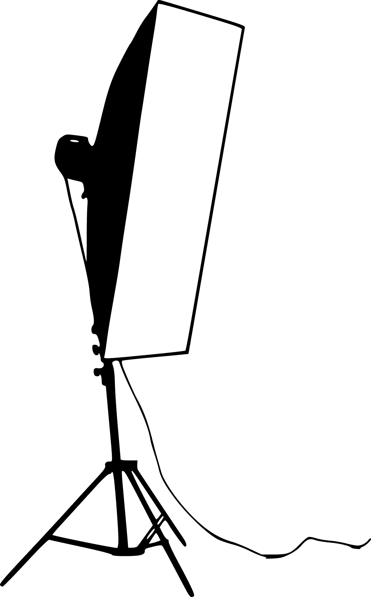 Studio Light Silhouette PNG Image