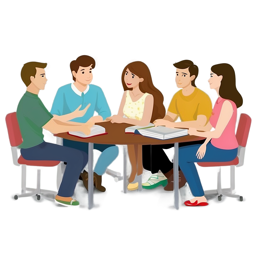 Study Group Cartoon Png 18 PNG Image