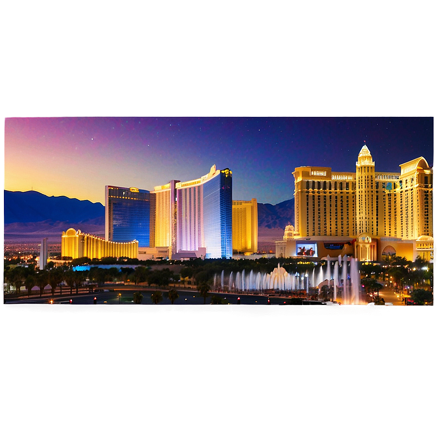 Stunning Las Vegas Skyline Png 68 PNG Image