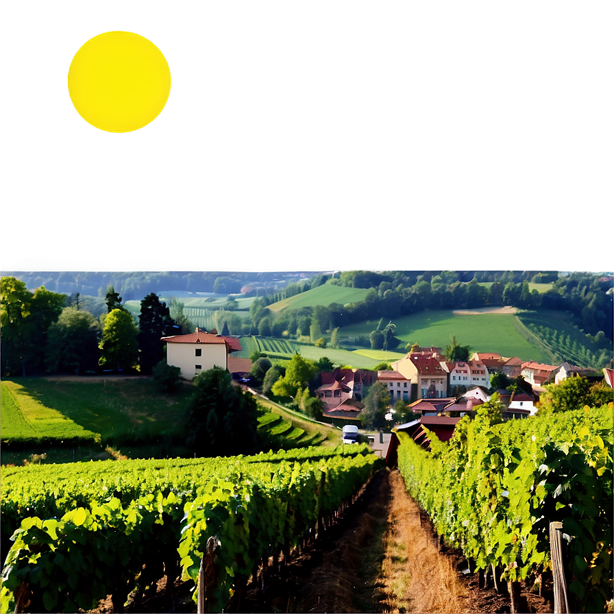 Stuttgart Vineyards Landscape Png 61 PNG Image