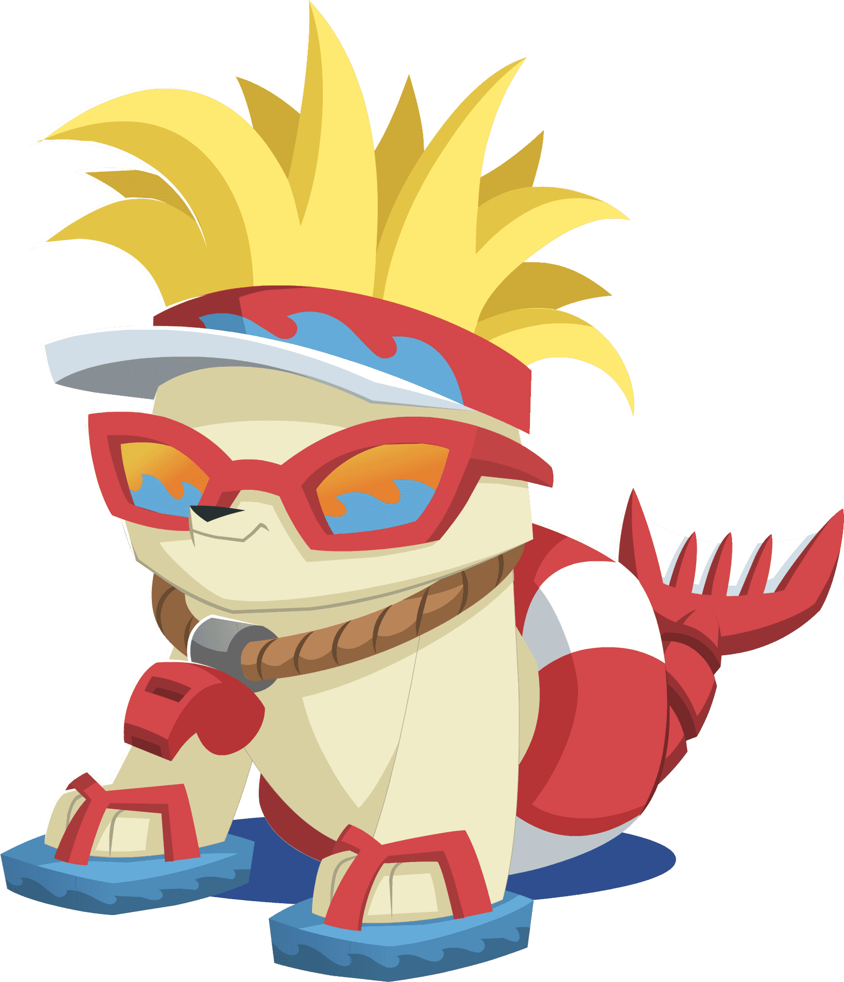 Stylish_ Animal_ Jam_ Character PNG Image