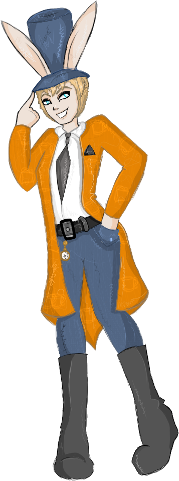 Stylish_ Anthropomorphic_ Rabbit_ Character PNG Image