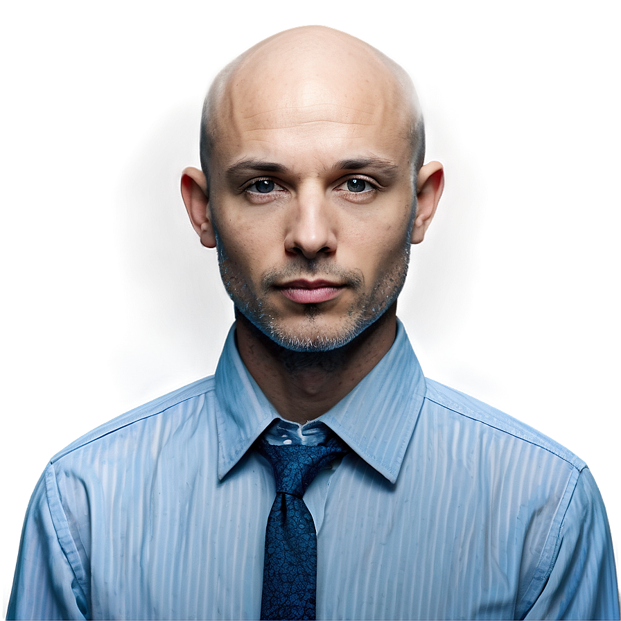 Stylish Bald Model Png Cll PNG Image