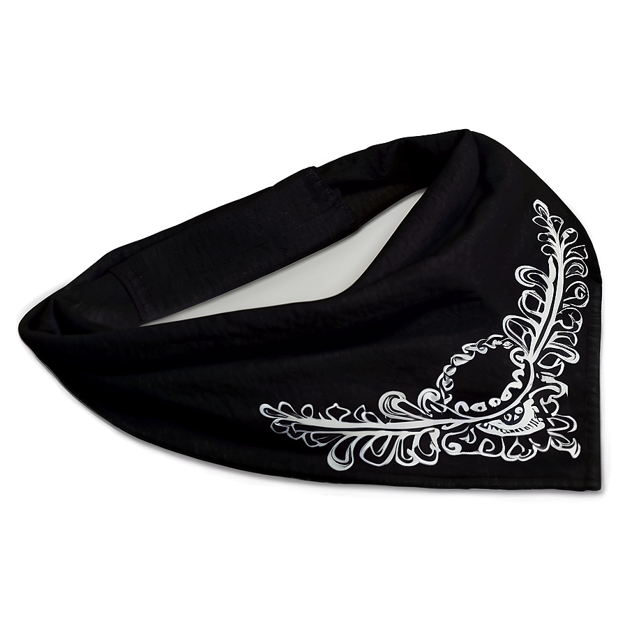 Stylish Black Bandana Png 06122024 PNG Image