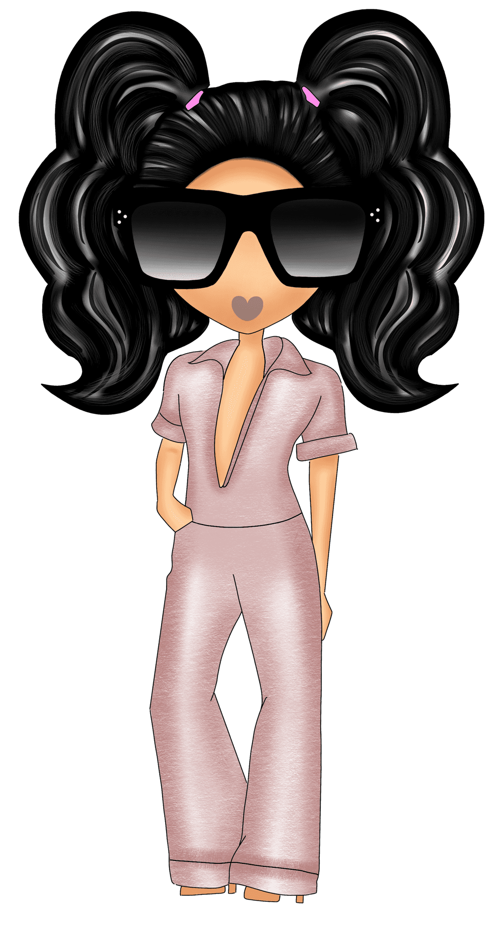 Stylish Cartoon Boss Lady.png PNG Image