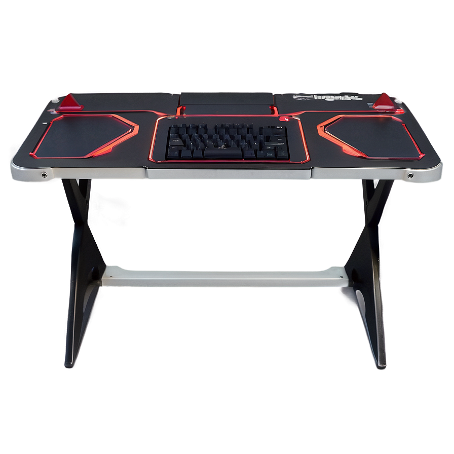 Stylish Gaming Desk Png Xcv PNG Image