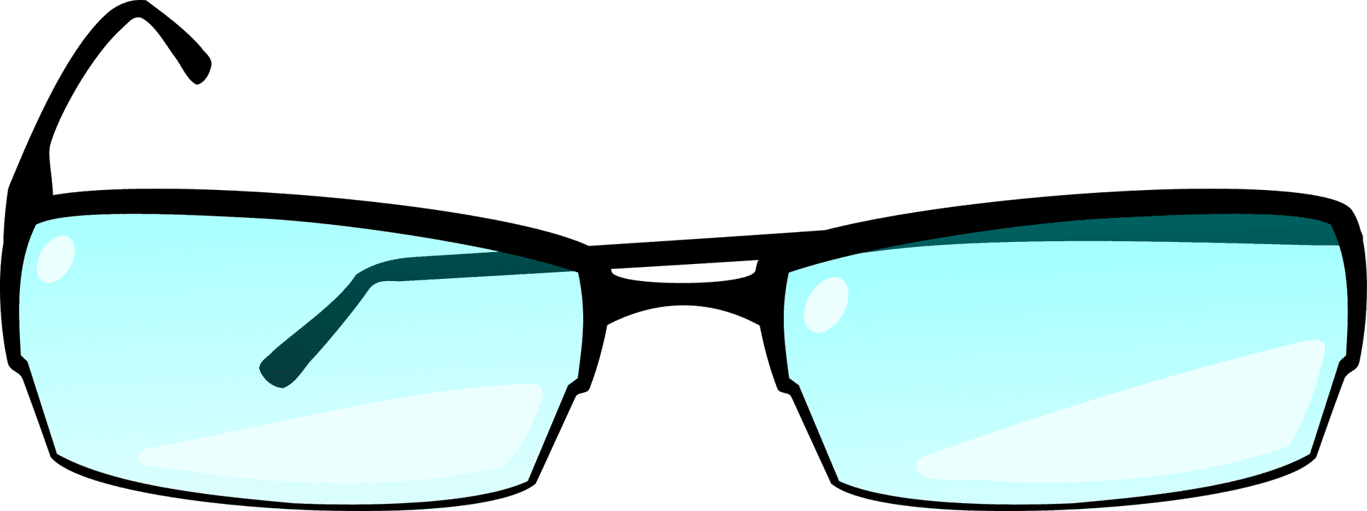 Stylish Geek Glasses Vector PNG Image