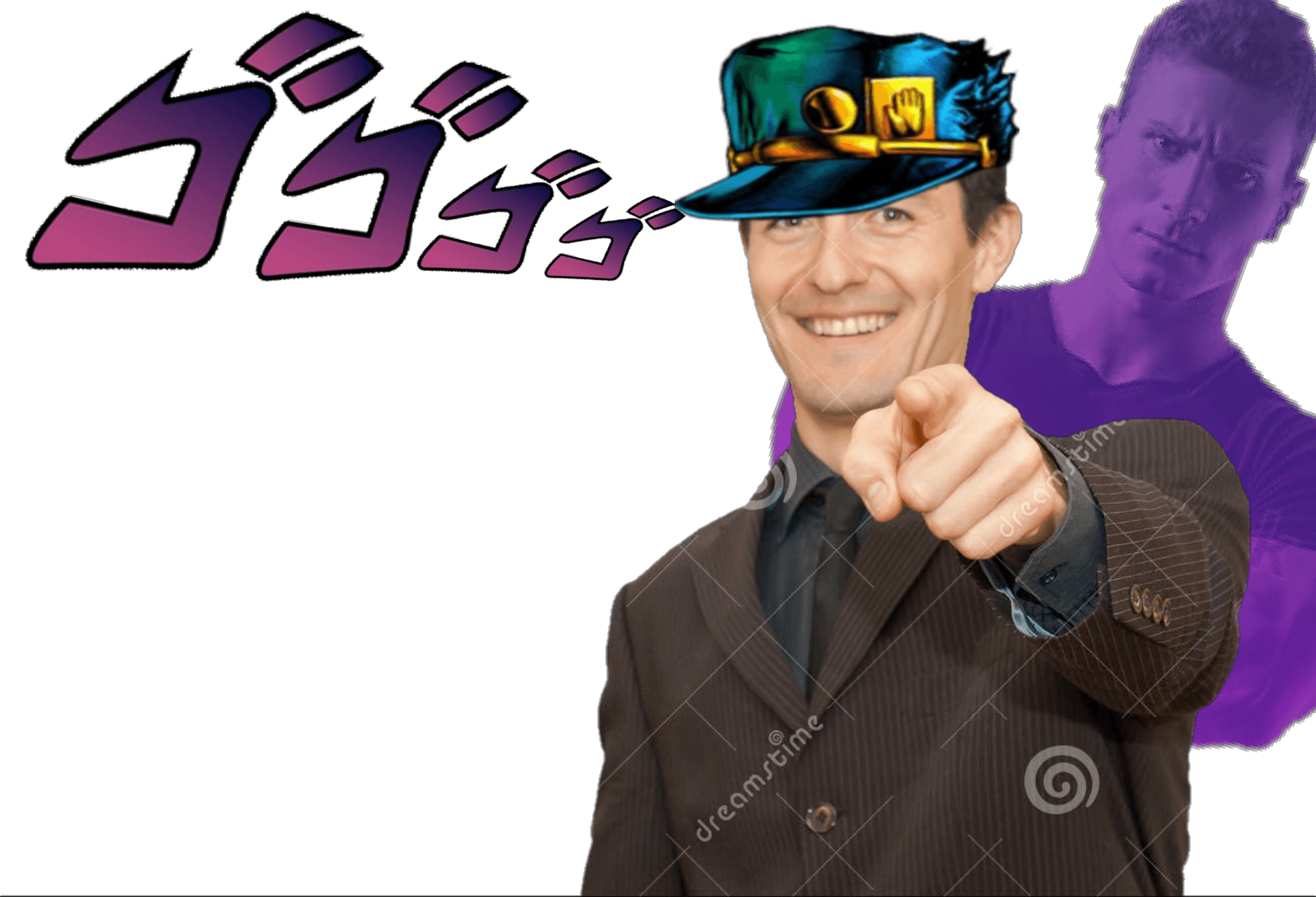 Stylish Gentleman Pointing PNG Image