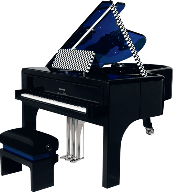 Stylish Grand Piano PNG Image