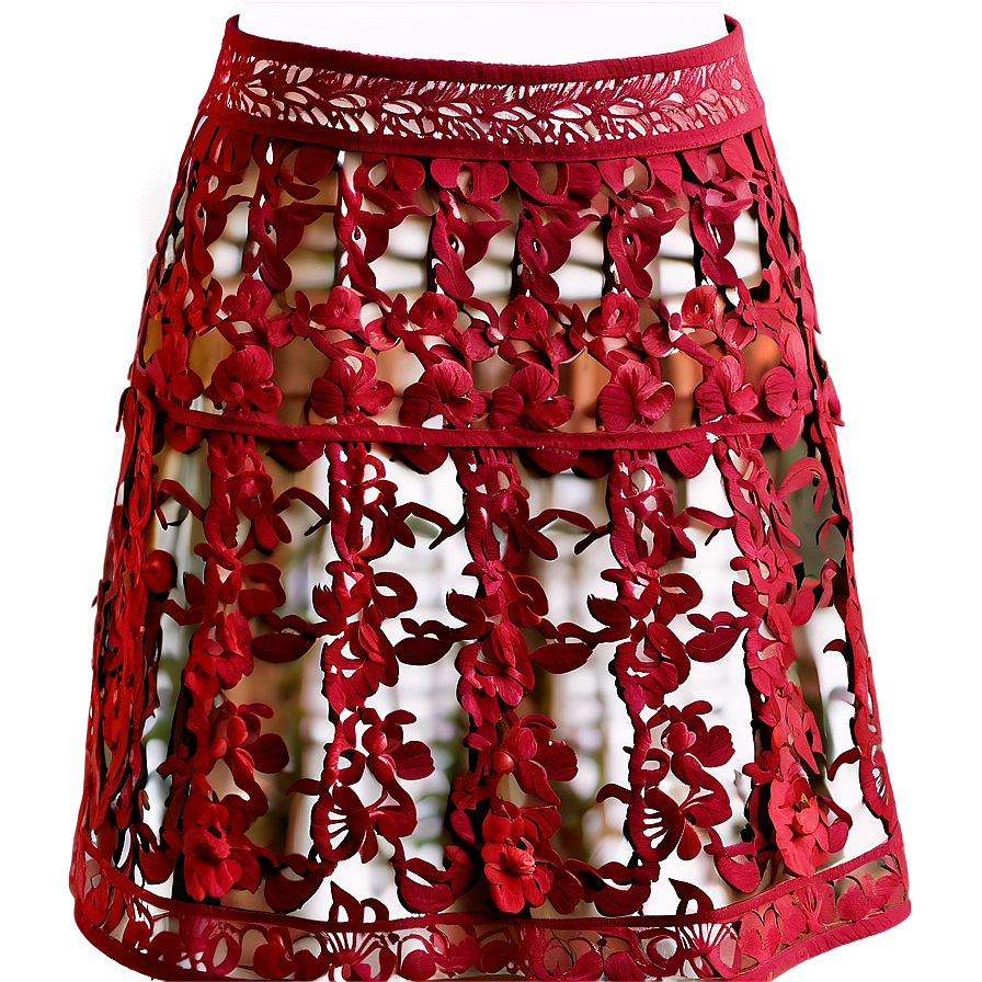 Stylish Lace Skirt Png 05042024 PNG Image