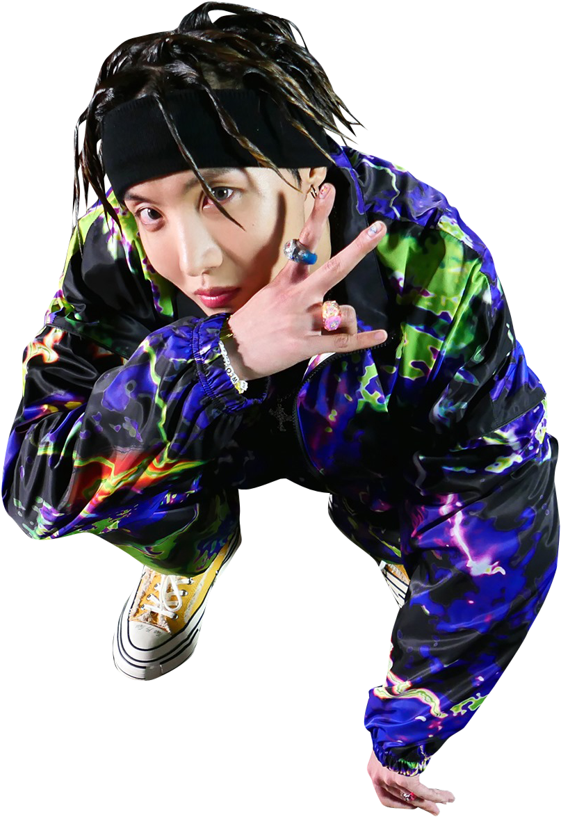 Stylish_ Pose_with_ Colorful_ Outfit PNG Image