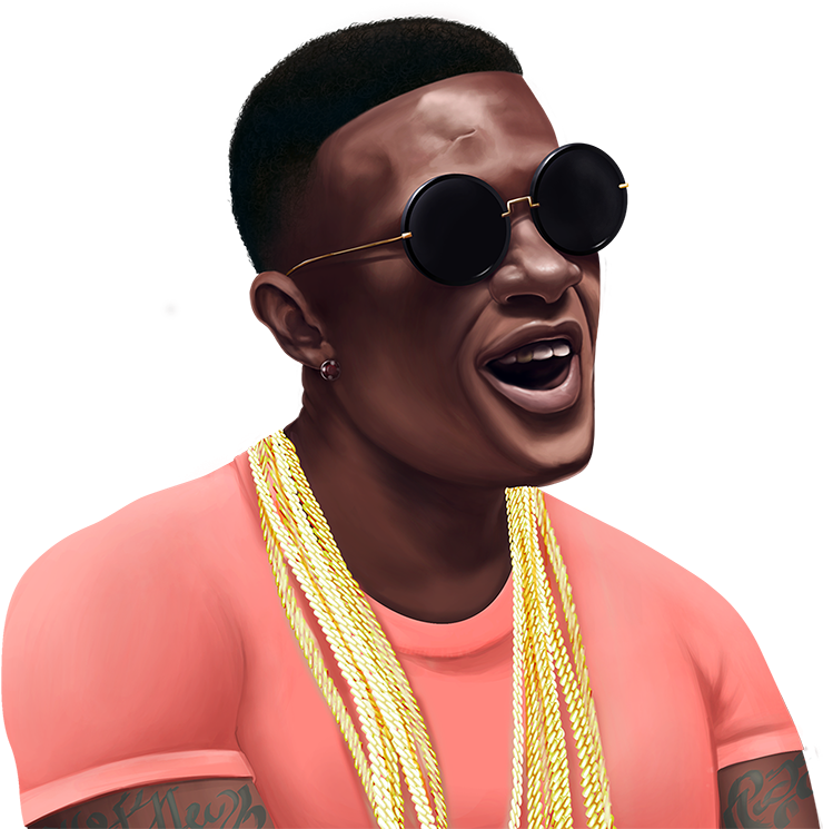 Stylish Rapper Illustration PNG Image