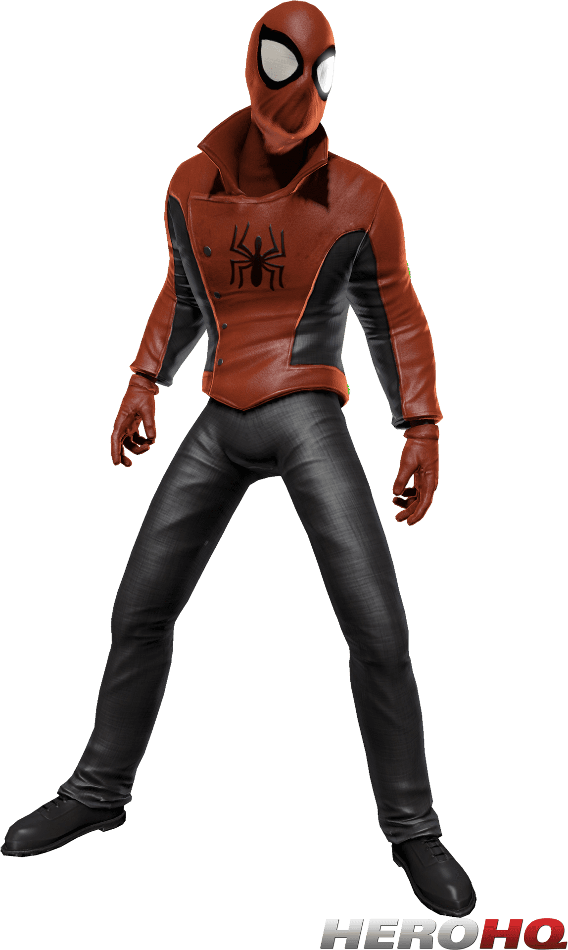 Stylish Spiderman Costume Variant PNG Image