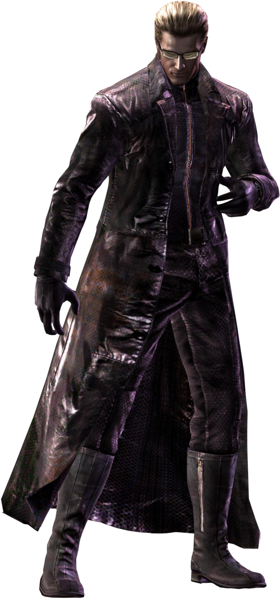 Stylish Video Game Character Leather Coat PNG Image