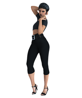 Stylish3 D Model Pose PNG Image