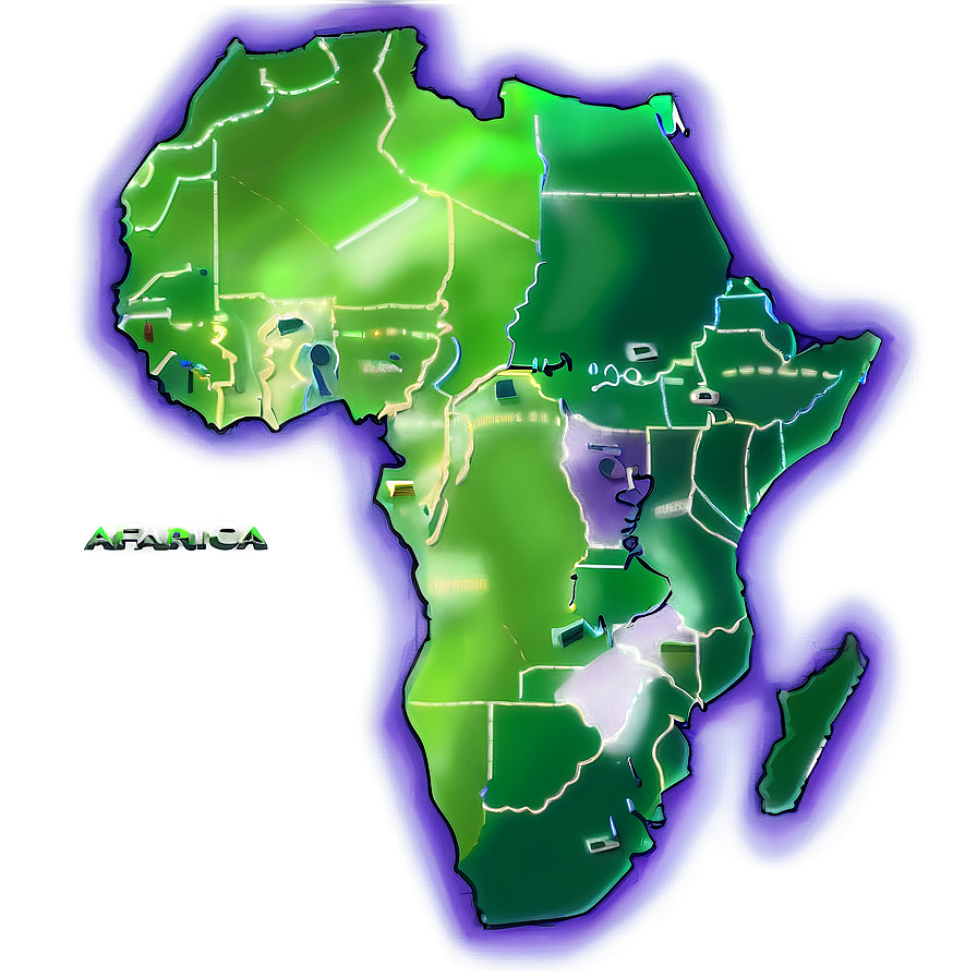 Stylized Africa Outline Png 06262024 PNG Image