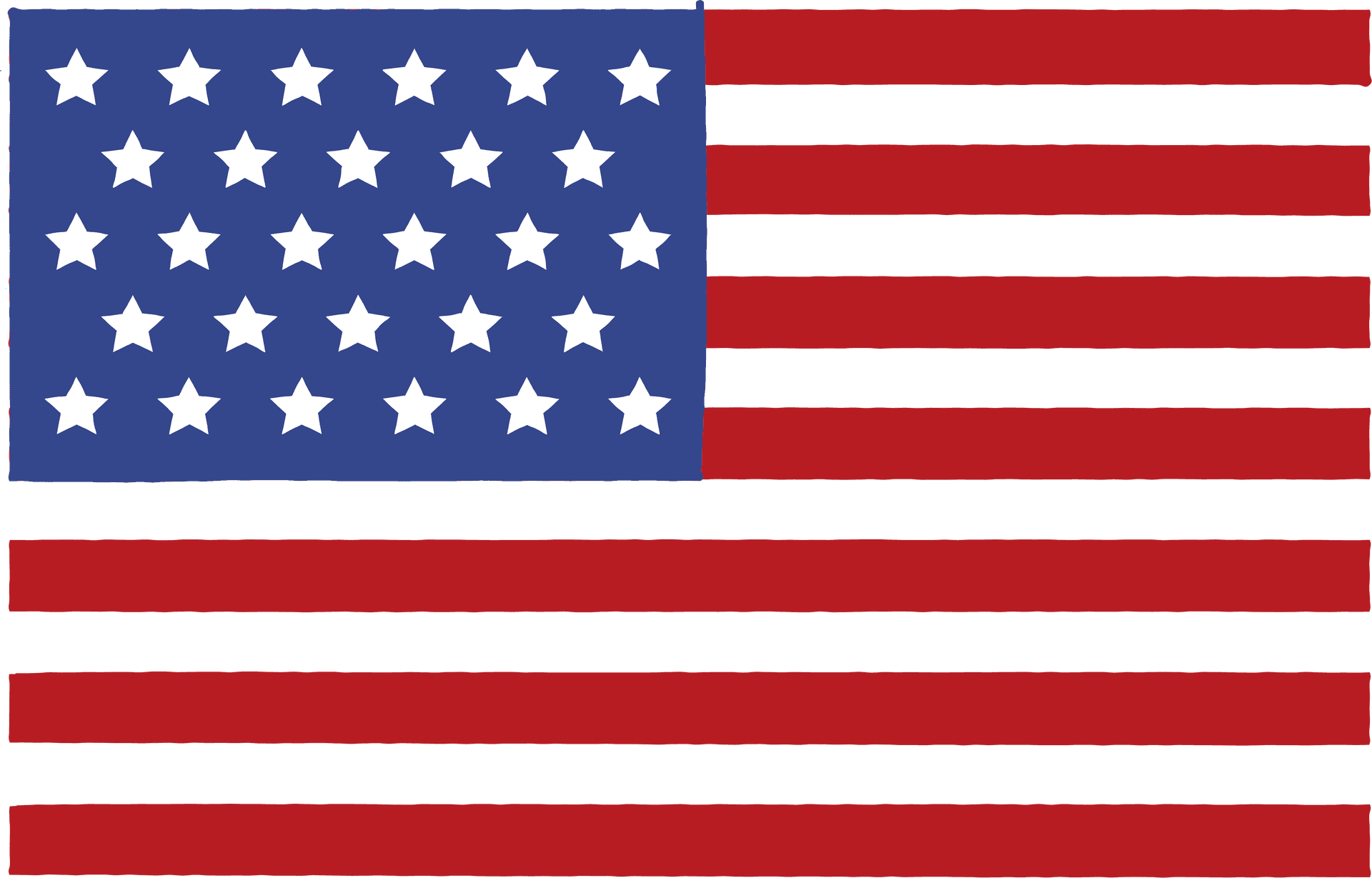 Stylized American Flag Graphic PNG Image