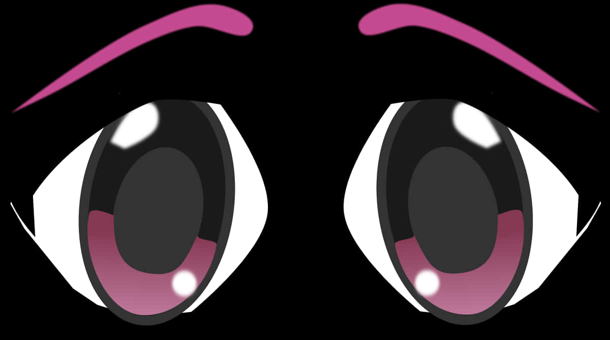 Stylized Anime Eyes Illustration PNG Image