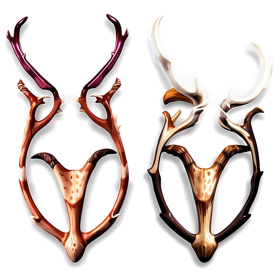 Stylized Antler Icon Png 10 PNG Image