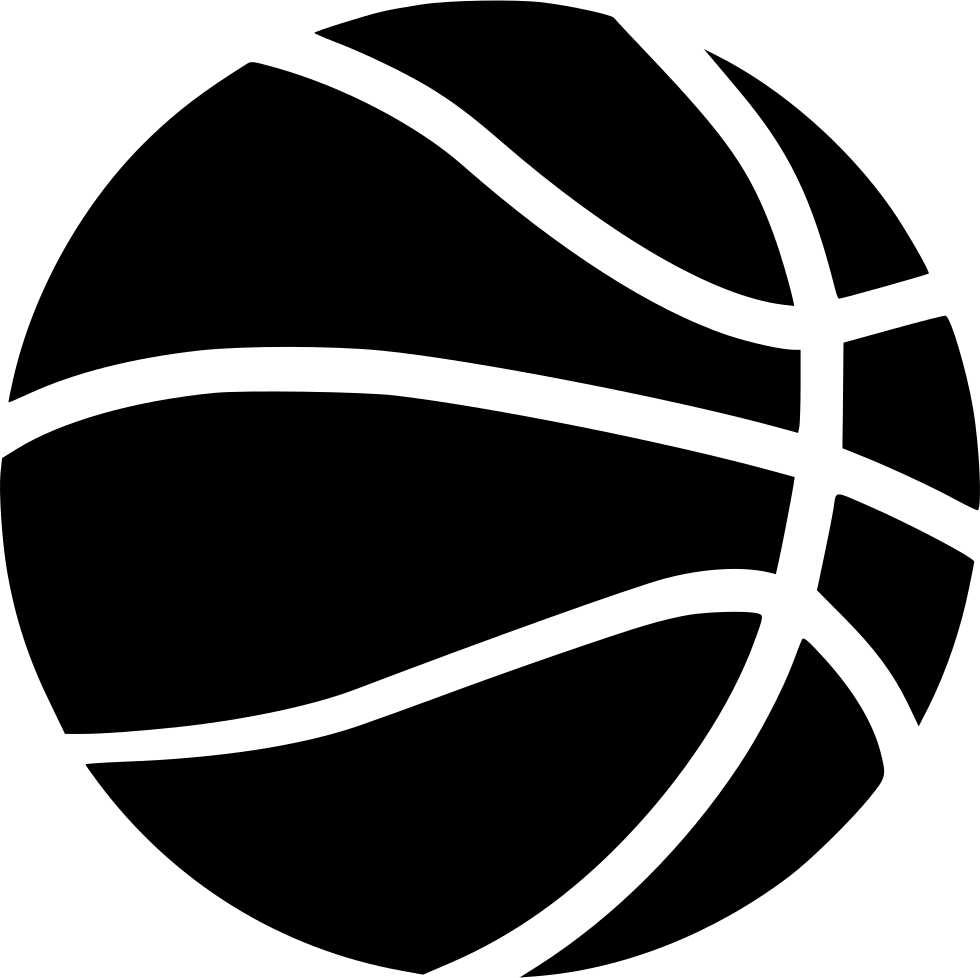 Stylized Basketball Clipart PNG Image