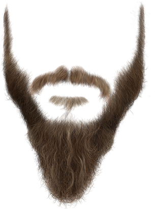 Stylized Beard Illustration PNG Image