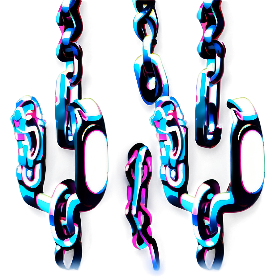 Stylized Bike Chain Illustration Png Rup PNG Image