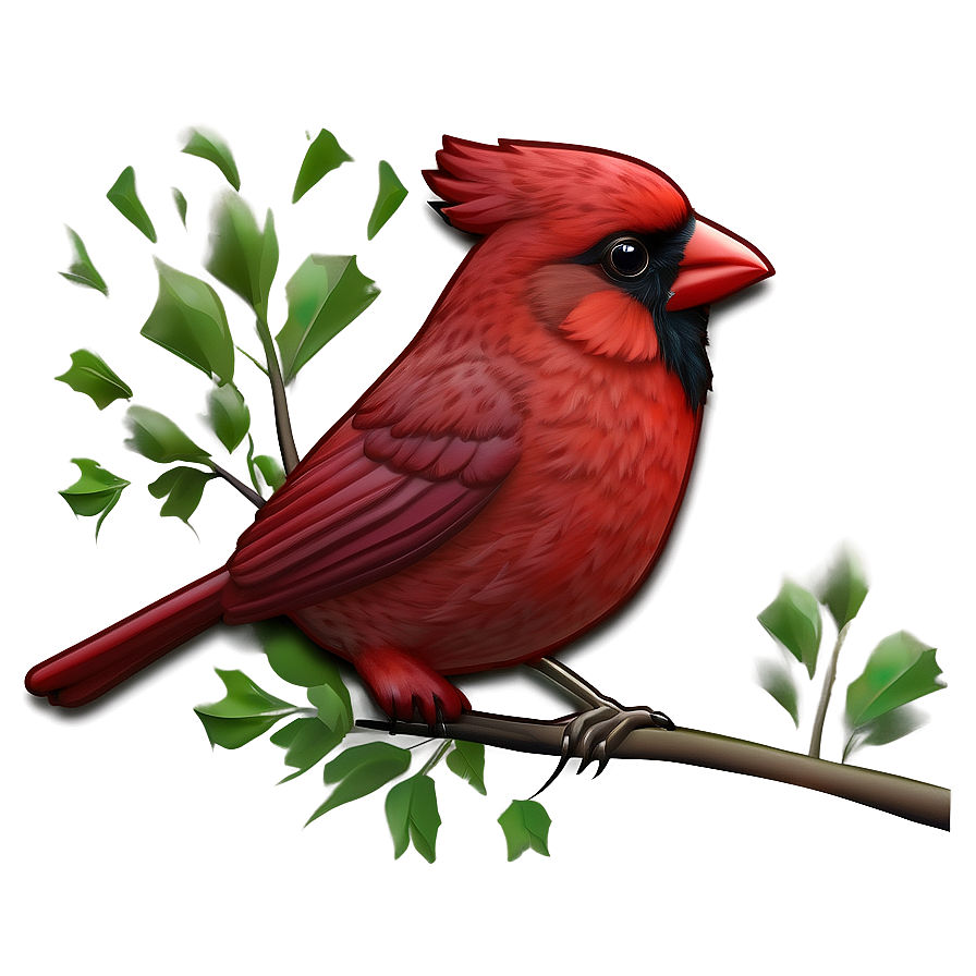 Stylized Cardinal Icon Png 06252024 PNG Image