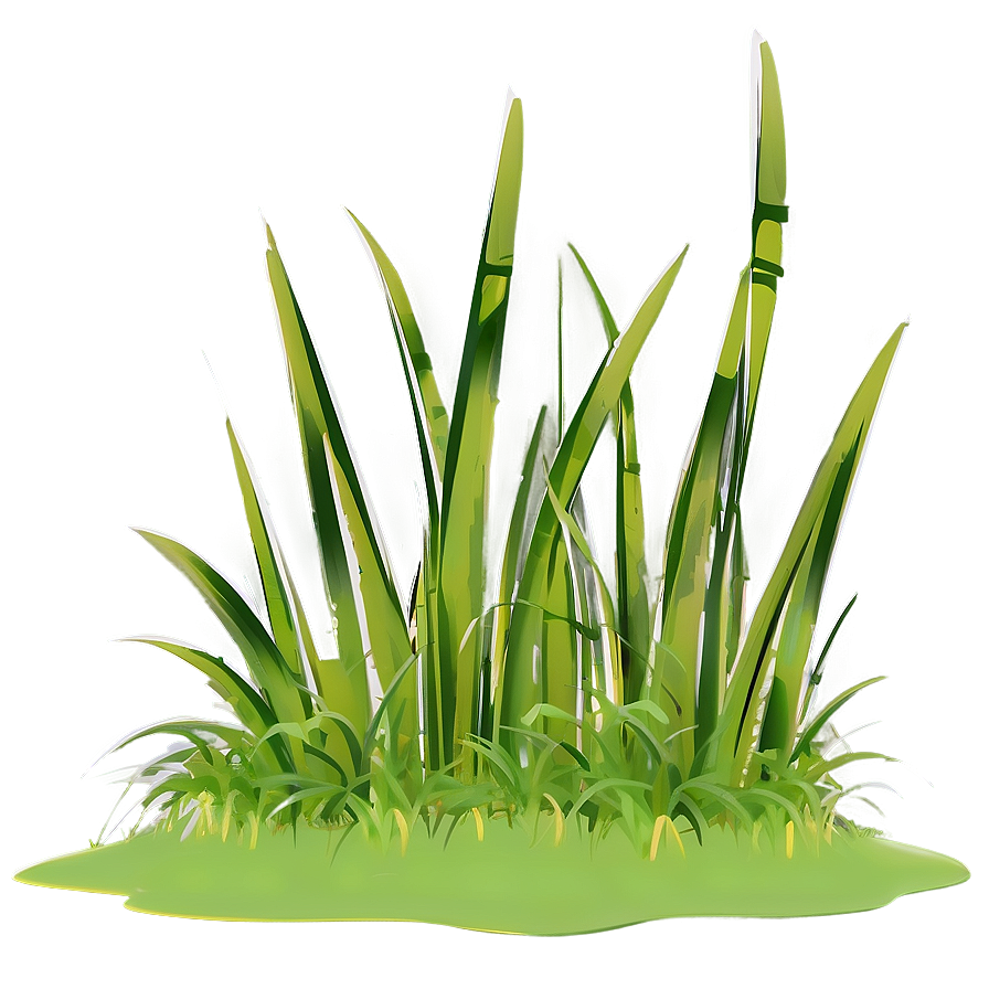 Stylized Cartoon Grass Png Gsd38 PNG Image