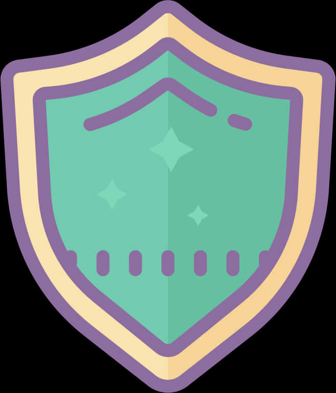 Stylized Cartoon Shield Graphic PNG Image