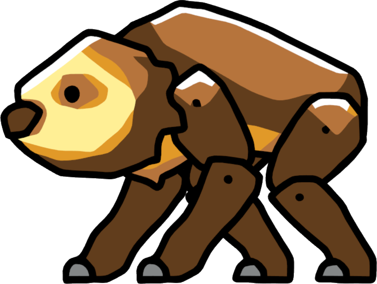 Stylized Cartoon Sloth PNG Image