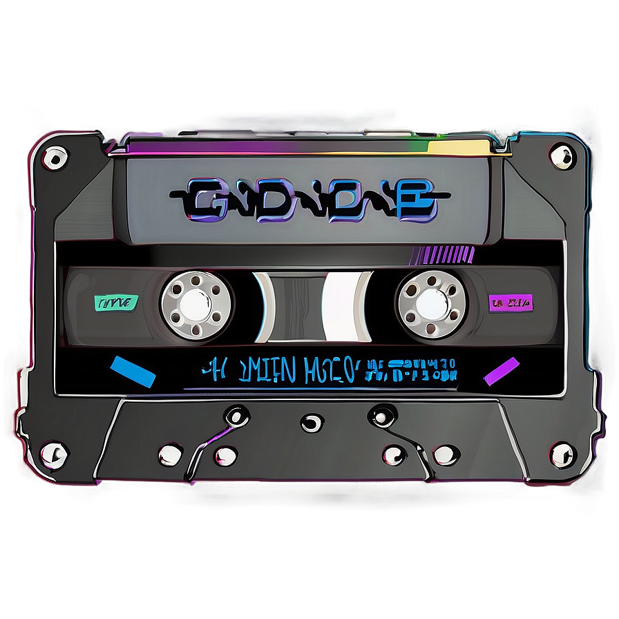 Stylized Cassette Tape Png 10 PNG Image