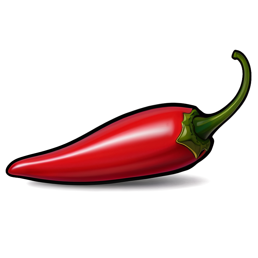 Stylized Chili Pepper Png 06122024 PNG Image