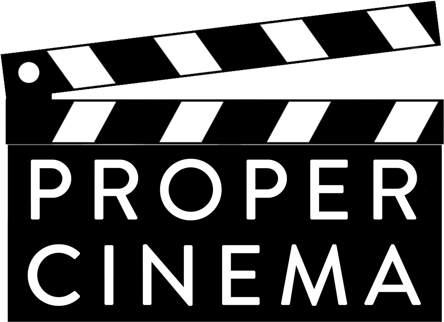 Stylized Clapperboard Proper Cinema PNG Image