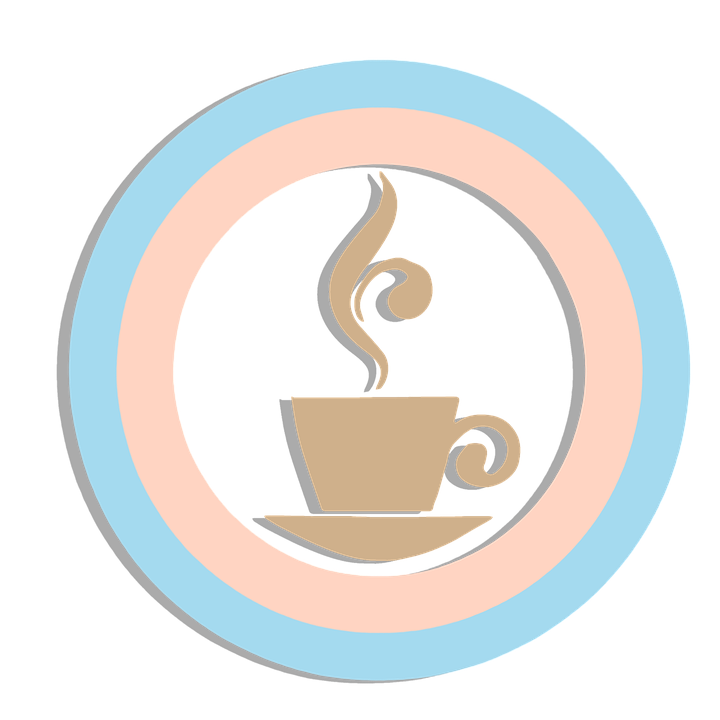 Stylized Coffee Cup Logo PNG Image