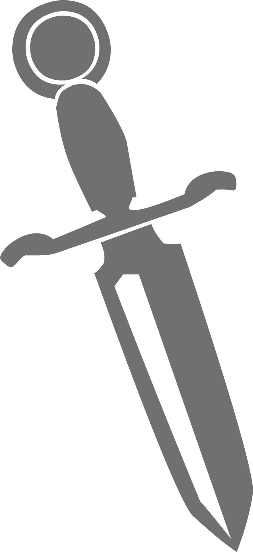 Stylized Dagger Icon PNG Image