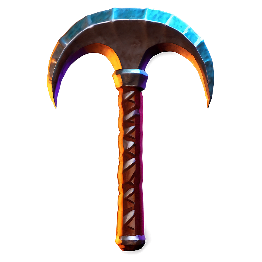 Stylized Diamond Pickaxe Png 06122024 PNG Image